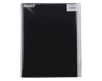 Hudy 1/10 & 1/12 On-Road Flat Set-Up Board (Lightweight) (Black) (292x425mm) - 108305