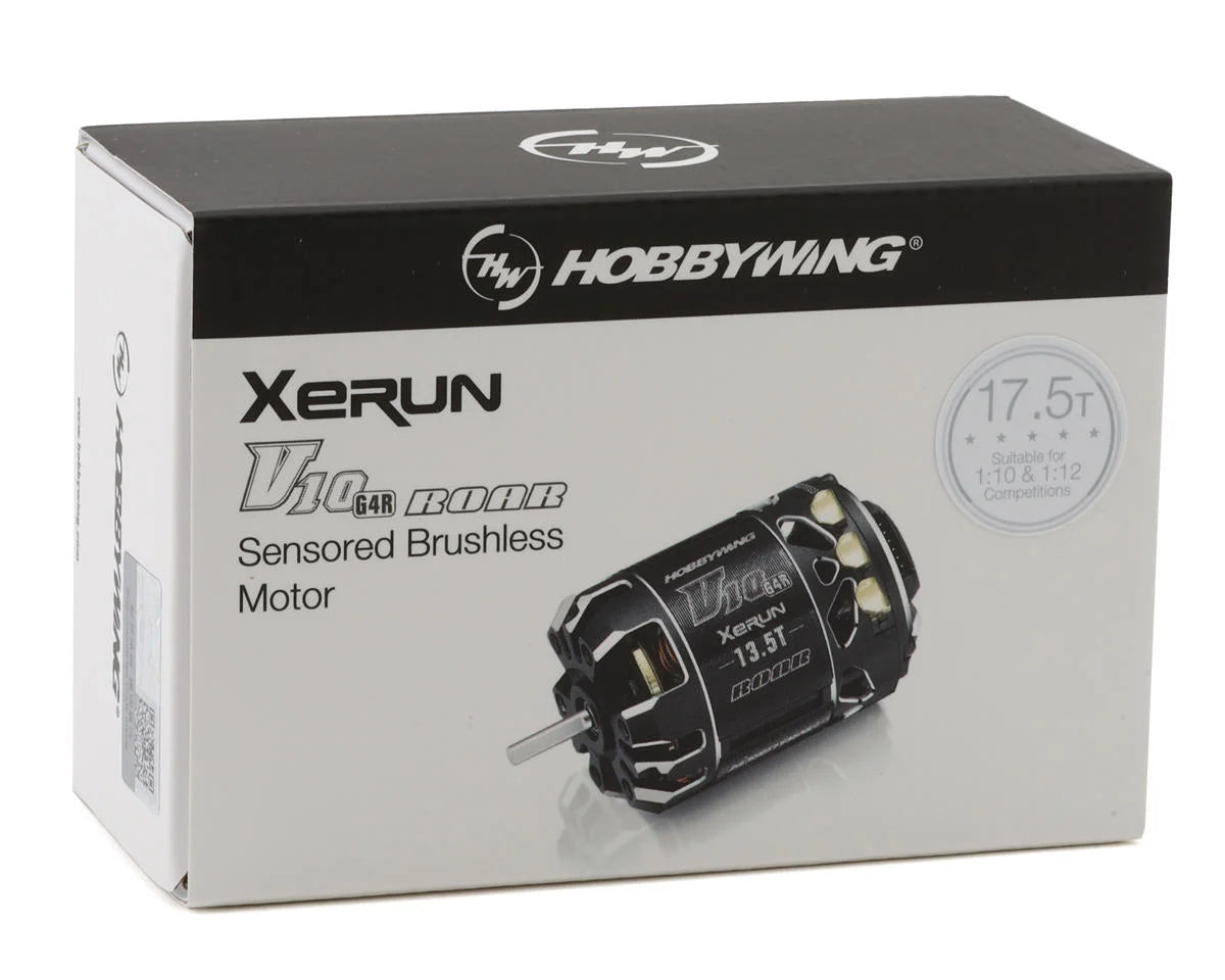 30401745 - Hobbywing Xerun V10 G4R Competition Stock Brushless Motor (17.5T)