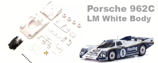 MZN233 Kyosho Porsche 962C LM White Body - 102mm