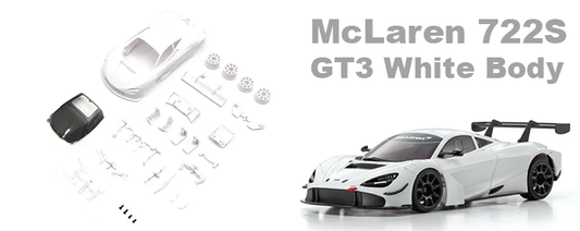 MZN234 Kyosho McLaren 720S GT3 White Body - 98mm