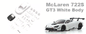 MZN234 Kyosho McLaren 720S GT3 White Body - 98mm