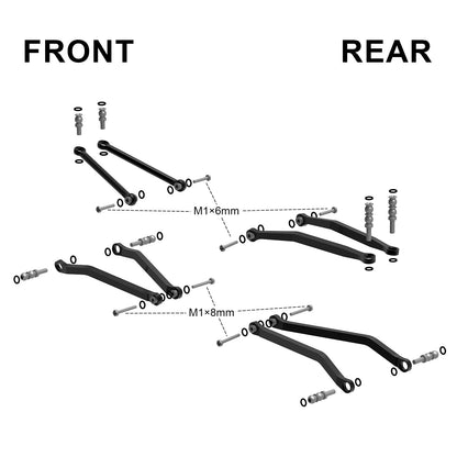 INJORA Aluminum High Clearance Links for SCX30 - SCX30-02BK