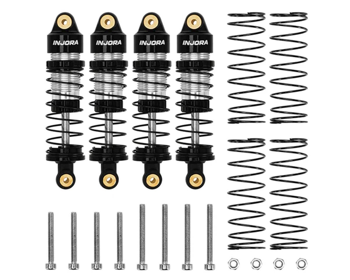 Injora Redcat Ascent-32 Aluminum 35mm Threaded Oil Shocks (Black) (4) - ASC32-01BK