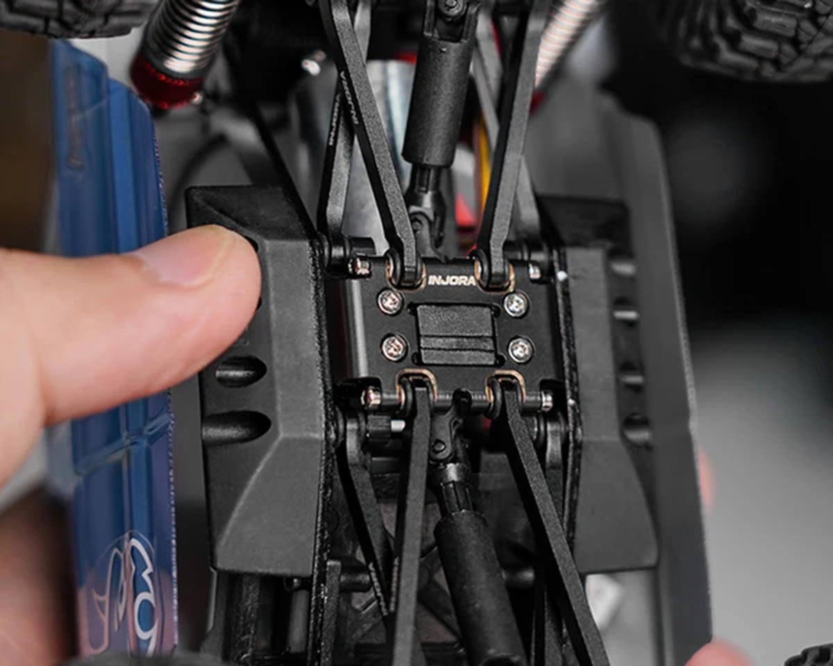 Injora Redcat Ascent-32 Brass Skid Plate (Black) (2) (8.4g ea) - ASC32-03BK