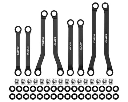 Injora Redcat Ascent-32 Aluminum High Clearance Suspension Links Set (Black) - ASC32-04BK