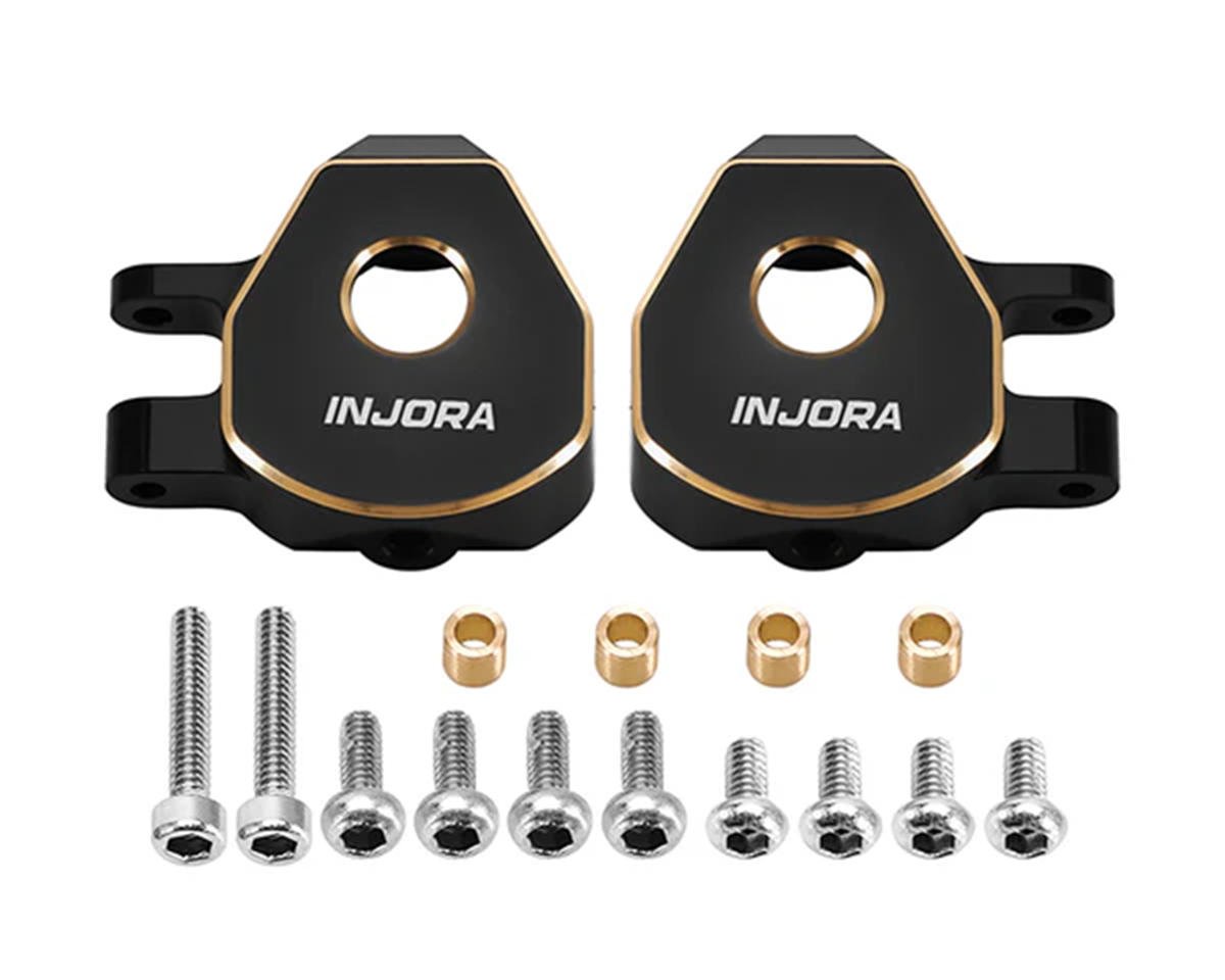 Injora Redcat Ascent-32 Brass Steering Knuckles (Black) (2) (5.4g ea) - ASC32-06BK