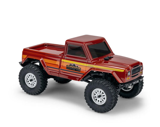 JCO0649 JConcepts SCX24 Warlord "Tucked" Pre-Trimmed Crawler Body (Clear) (5.2")