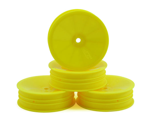 3376Y 12mm Hex Mono 2.2 "Slim" Front Wheels (4) (B6/RB6/SRX2/YZ2) (Yellow)