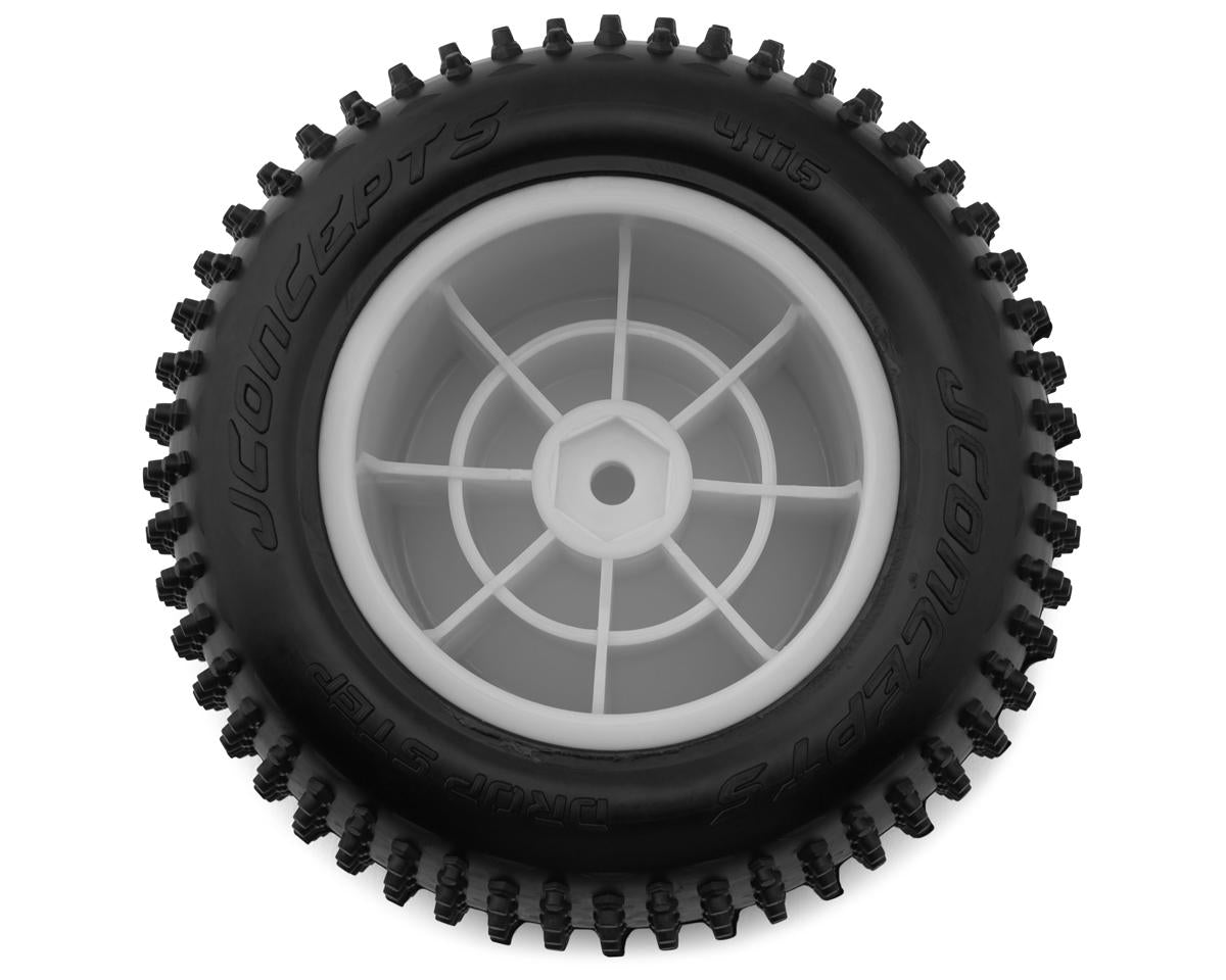 JConcepts Drop Step Pink Compound (Pre-Mounted on 3354W 1/10 Stadium Truck Tires) - 4116-101091
