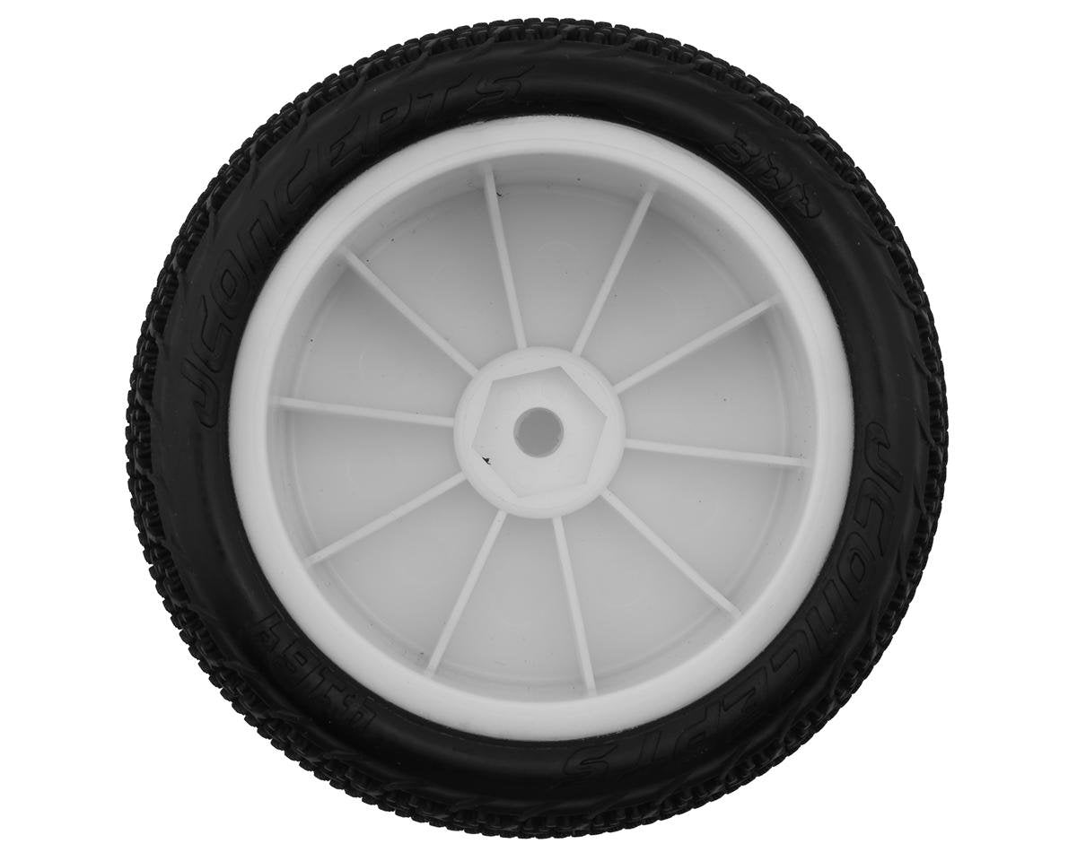 JConcepts 3DP 2.2" Pre-Mounted Rear Buggy Carpet Tires (White) (2) (Pink) w/12mm Hex - 4169-101021