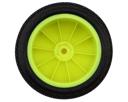 JConcepts 3DP 2.2" Pre-Mounted Rear Buggy Carpet Tires (Yellow) (2) (Pink) w/12mm Hex - 4169-201021