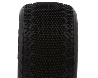 JConcepts 3DP 2.2" Pre-Mounted Rear Buggy Carpet Tires (Yellow) (2) (Pink) w/12mm Hex - 4169-201021