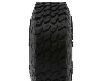 JConcepts Bossman 1.3" Micro Rock Crawler Tires (63mm OD) (2) (Green) w/Foam Inserts - JCO4201-02