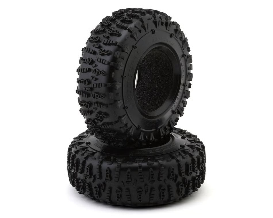 JConcepts Ruptures 2.2" All Terrain Rock Crawler Tires (2) (OD - 4.75”) (Green) w/Foam Inserts - 4204-02