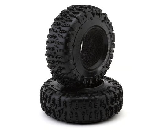 JConcepts Ruptures 2.2" All Terrain Rock Crawler Tires (2) (OD - 4.75”) (Green) w/Foam Inserts - 4204-02