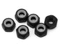 J&T Bearing Co. 3mm 7075 Aluminum Lock Nuts (Black) (6) - JT12825-B