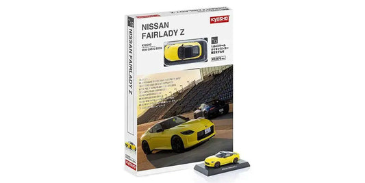 KO7117Y KYOSHO MINI CAR & BOOK No.13 NISSAN FAIRLADY Z IKAZUCHI Yellow