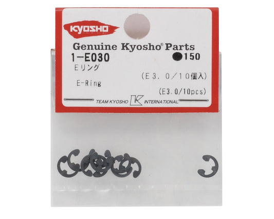 Kyosho 3.0mm E-Clips (10) - 1-E030