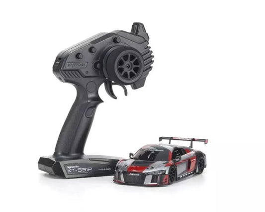 Kyosho MR-04 RWD Mini-Z Readyset w/Audi R8 LMS 2016 Body (Grey/Red) Body w/KT-531P 2.4GHz Radio - 32357RGB