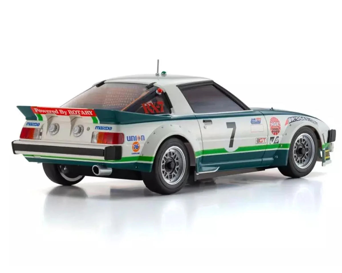 Kyosho MR-04 RWD Mini-Z Readyset w/1979 Mazda Savanna RX-7 Body (Green/White) w/KT-531P 2.4GHz Radio - 32365GR