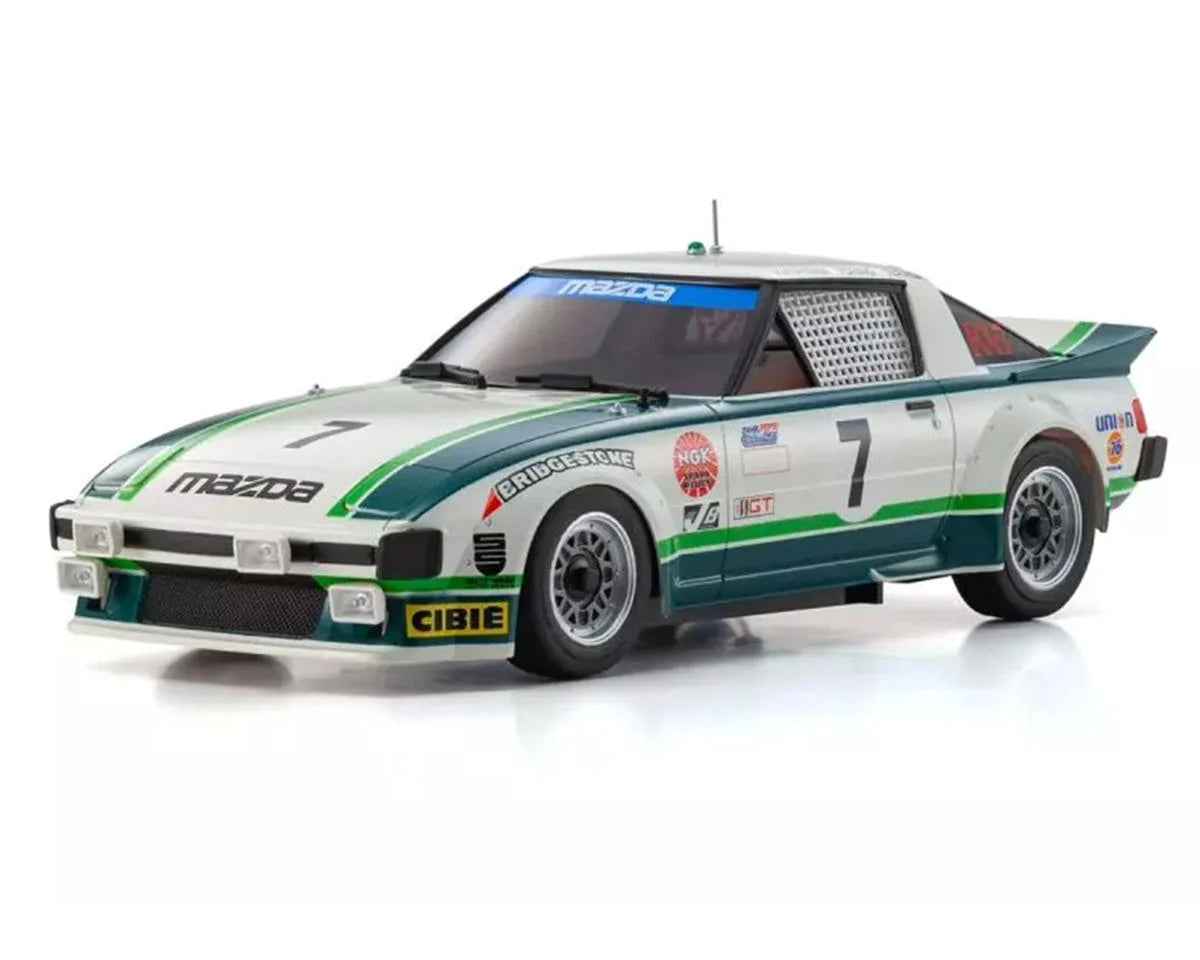 Kyosho MR-04 RWD Mini-Z Readyset w/1979 Mazda Savanna RX-7 Body (Green/White) w/KT-531P 2.4GHz Radio - 32365GR
