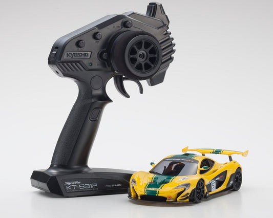 Kyosho MR-04 RWD Mini-Z Readyset w/McLaren P1 GTR Body (Yellow/Green) w/KT-531P 2.4GHz Radio - 32375YG