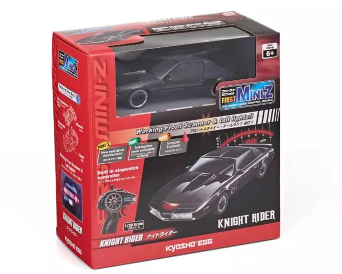 Kyosho First Mini-Z RWD ReadySet w/Knight Rider K2000 (K.I.T.T.) Body w/2.4GHz Radio - 66615A