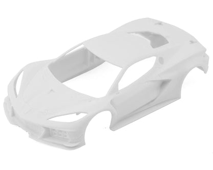 MZN215 Chevrolet Corvette C8.R White Body Set (w/Rims for RWD chassis)