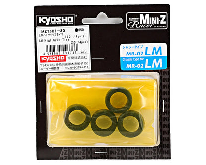 MZT301-30 Kyosho Mini-Z LM High Grip Front Tire (4) (30 Shore)