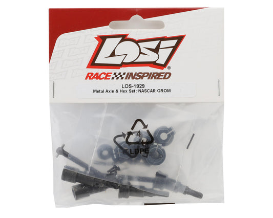 LOS-1929 Losi Metal Axle & Hex Set NASCAR Grom