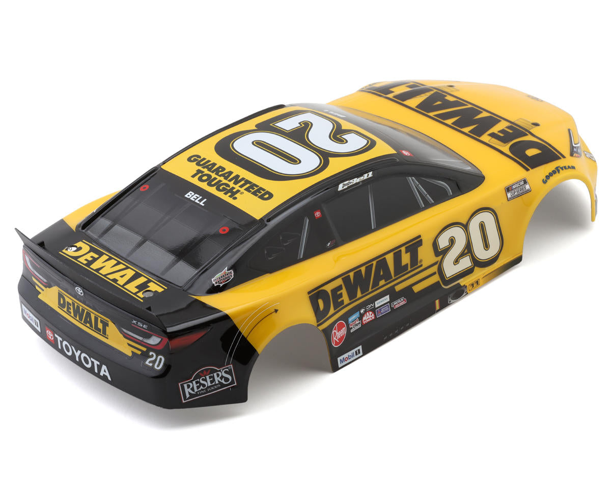 Losi NASCAR Christopher Bell #20 Dewalt 2025 Toyota Camery Pre-Painted Body - LOS-2788