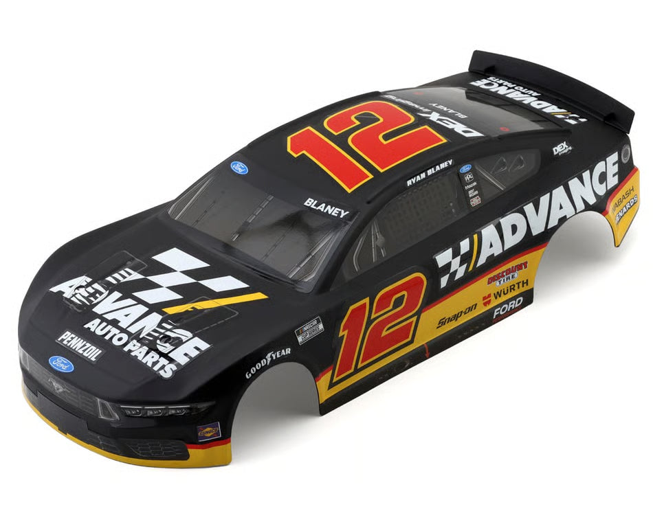 Losi NASCAR Ryan Blaney #12 Advance Auto Parts 2025 Ford Mustang Pre-Painted Body - LOS-2791