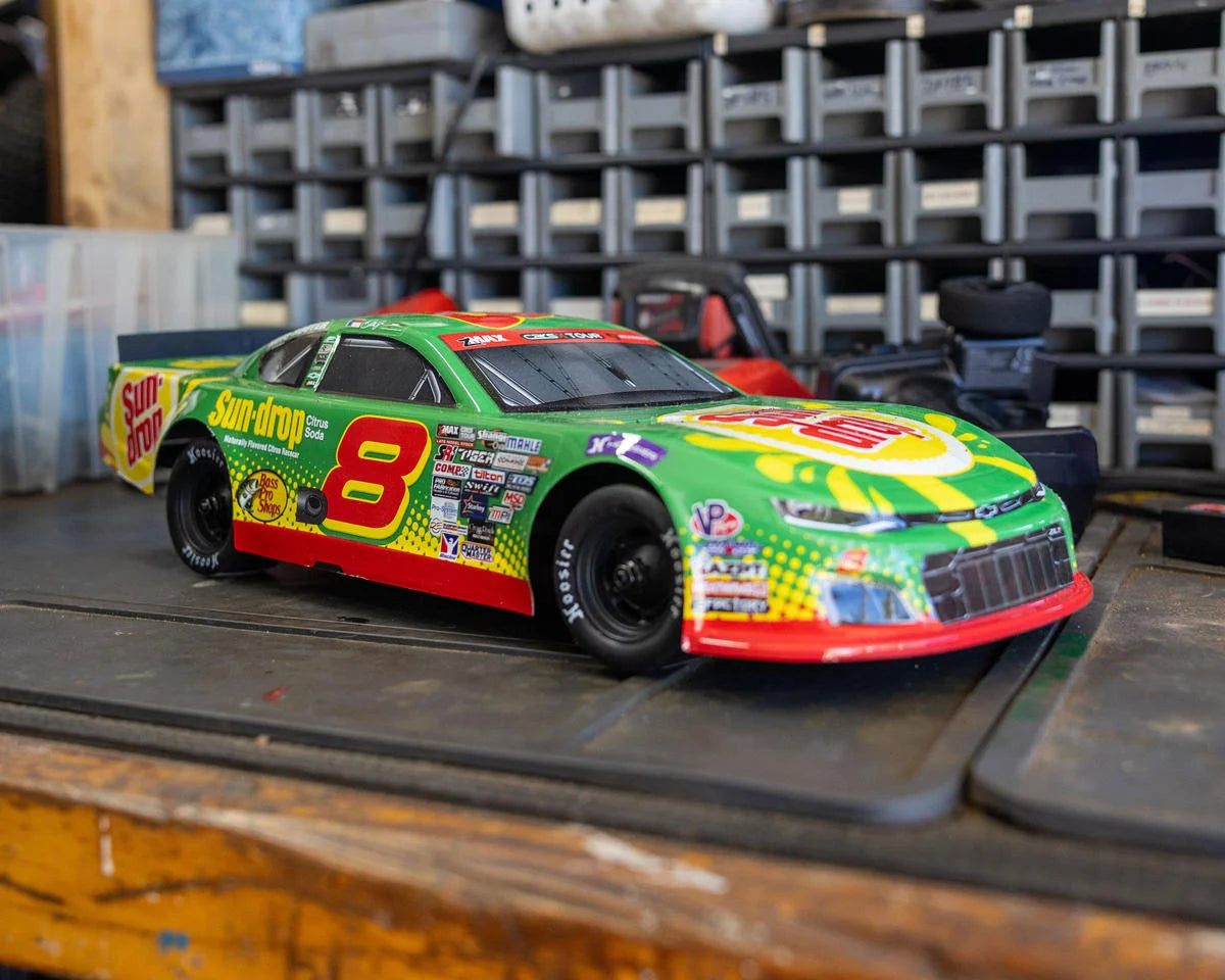 LOS-3104T1 Losi 1/12 Chevrolet ZL1 Asphalt Late Model Grom AWD RTR On-Road Car Dale Earnhardt Jr. No. 8 (Sun Drop) w/2.4GHz Transmitter, Battery, & Charger