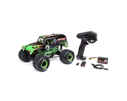 LOS01026T1 Losi 1/18 Mini LMT 4X4 Brushed RTR Monster Truck (Grave Digger) w/SLT2 2.4GHz Radio, Battery & Charger