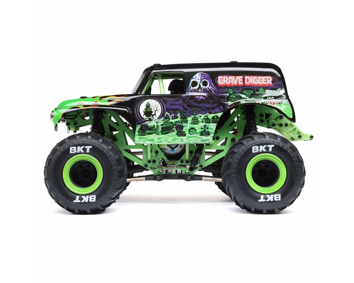 LOS01026T1 Losi 1/18 Mini LMT 4X4 Brushed RTR Monster Truck (Grave Digger) w/SLT2 2.4GHz Radio, Battery & Charger