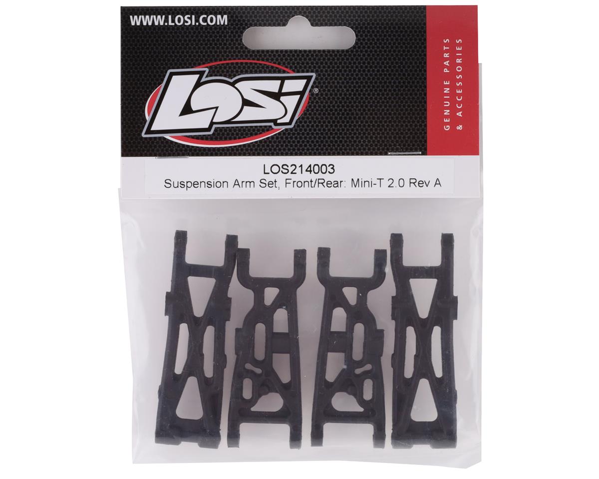 LOS214003 Suspension Arm Set Front/Rear Mini-T 2.0