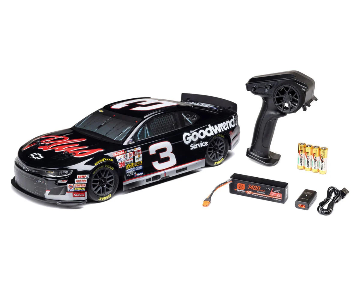 Losi NASCAR #3 Chevy Camaro ZL1 1/12 2S AWD RTR On-Road Car w/2.4GHz Transmitter, Battery, & Charger - LOSF1122503