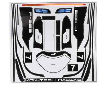 Mon-Tech P-963 Le Mans Hypercar La Leggera 1/12 Pan Car Body (Clear) w/Wing - 024-007L