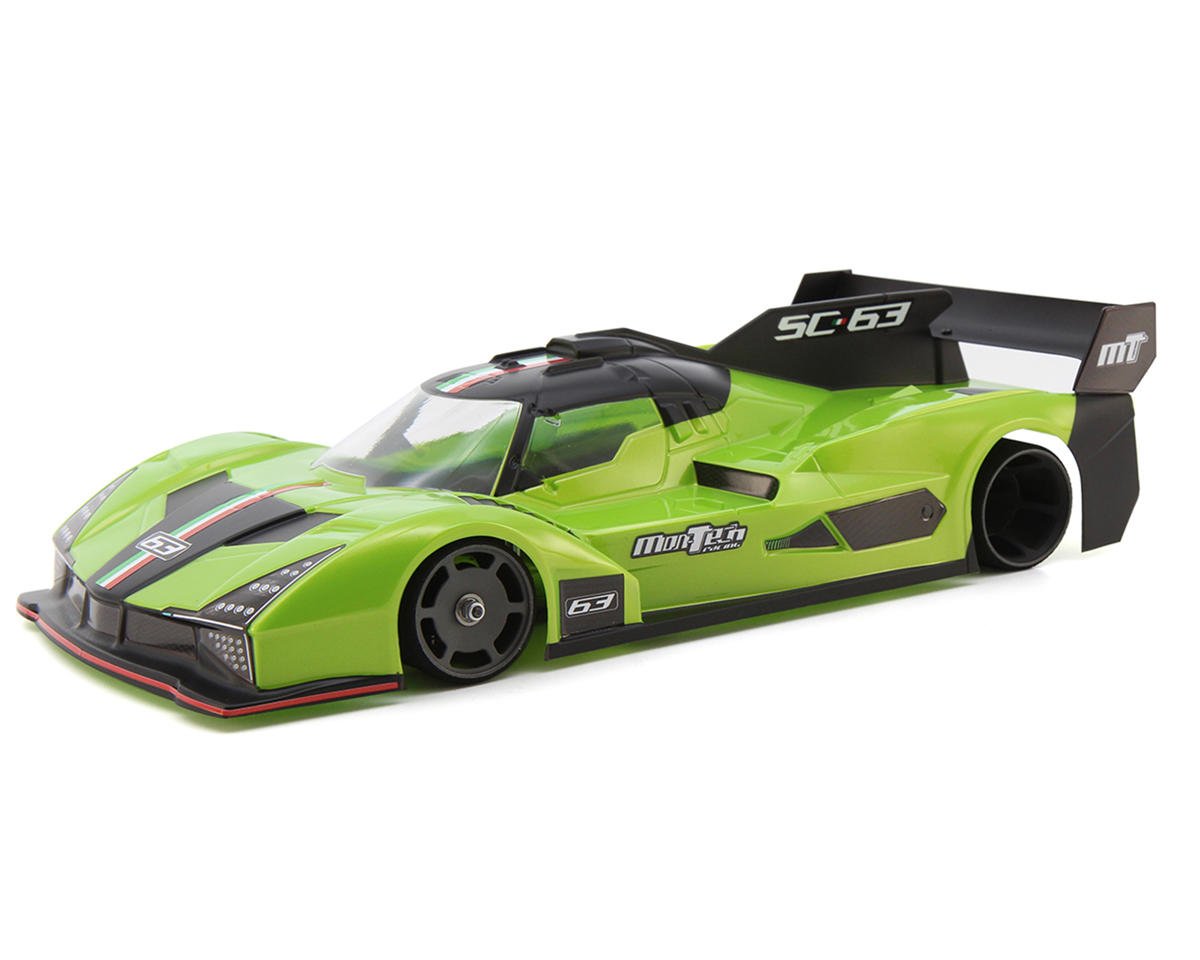 Mon-Tech SC-63 Le Mans Hypercar La Leggera 1/12 Pan Car Body (Clear) w/Wing - 024-013L