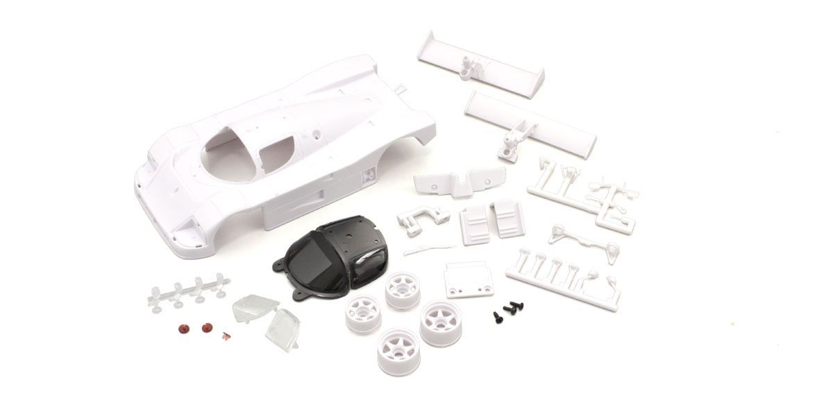 MZN193 Sauber Mercedes C9 -AMG GT3 White Body Set (w/Rim for RWD)