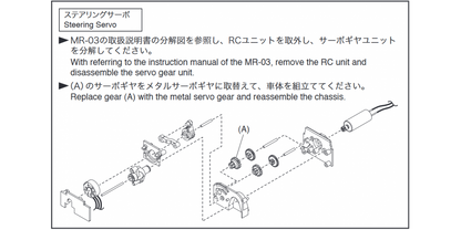 MZW417 Metal Servo Gear(4th)for MR-03