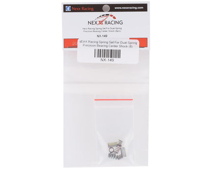 NX-149 Nexx Racing Spring Set for Dual-Spring Precision Bearing Centre Shock (8pcs)