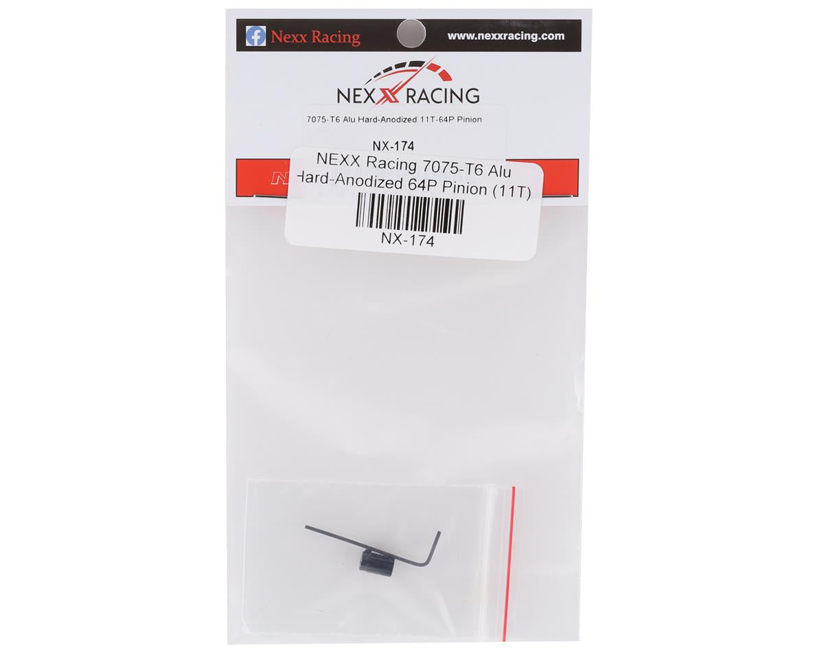 NX-174 NEXX Racing Aluminum  Hard-Anodized 11T-64P Pinion