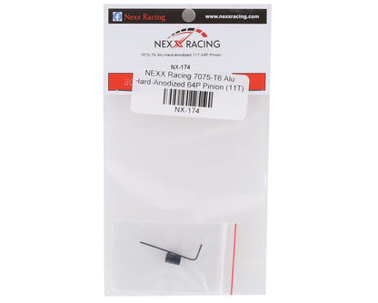 NX-174 NEXX Racing Aluminum  Hard-Anodized 11T-64P Pinion