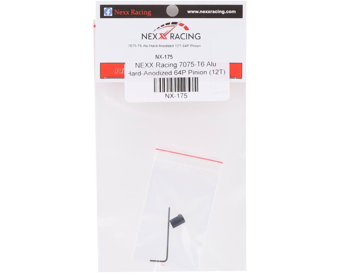 NX-175 NEXX Racing Aluminum Hard Anodized 64P Pinion (12T)
