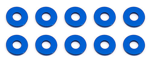 31385 Bulkhead Washers, 7.8x3.0x1.0 mm, blue aluminum