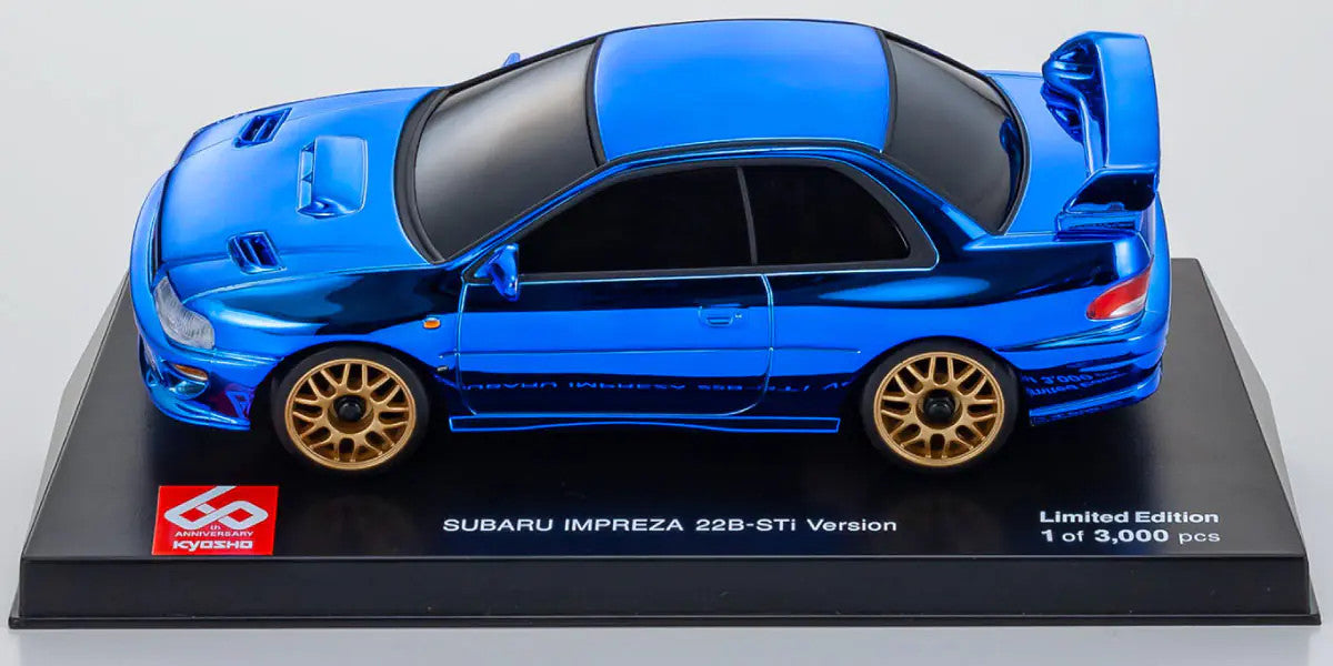 MZP457CBL ASC MA020 SUBARU Impreza 22B-STi Version Chrome Blue Kyosho 60th Anniversary MZP457CBL