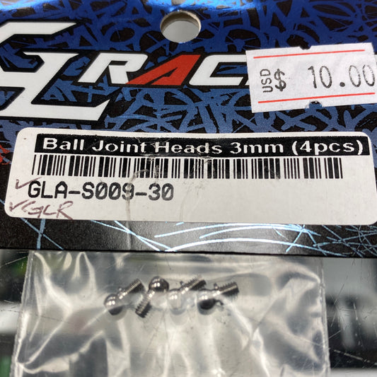 GLA-S009-30 Ball Joint Heads 3mm (4pcs)