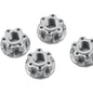 Yeah Racing 4mm Aluminum Serrated Wheel Lock Nut (4) (Silver)  Part#: YEA-YA-0448SV