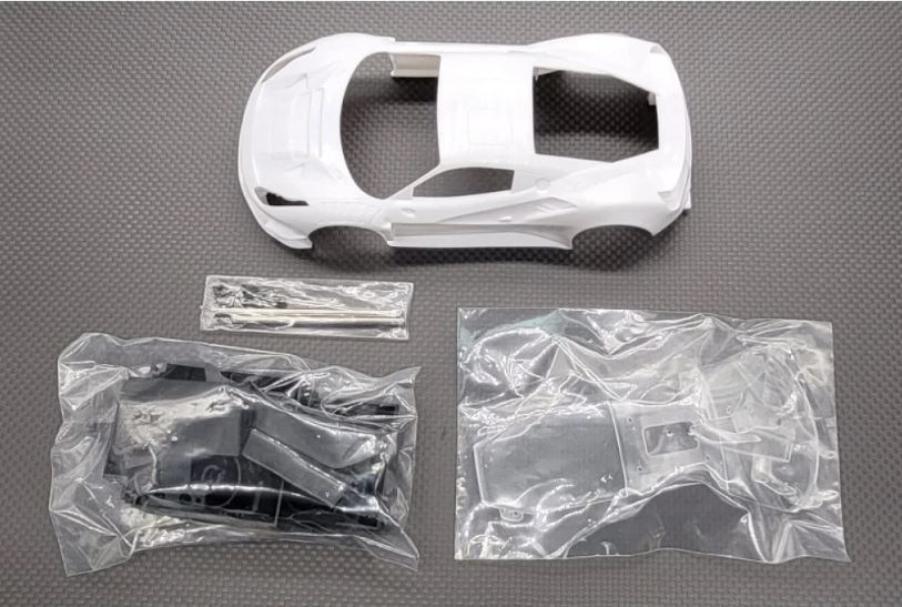 GL Body, White (Paintable) - Ferrari 488 GT3